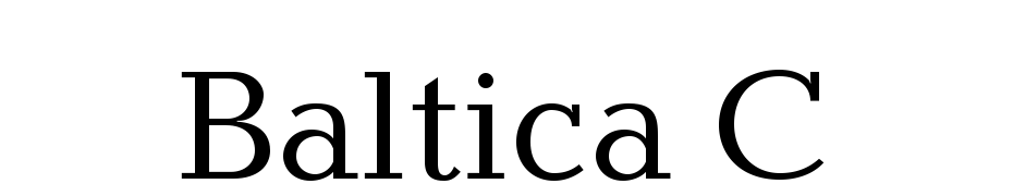 Baltica C Yazı tipi ücretsiz indir